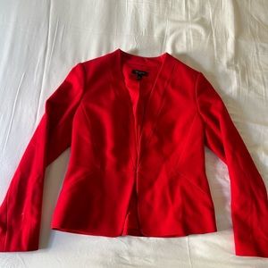 Ann Taylor Women's Red Tailored Jacket, Petite